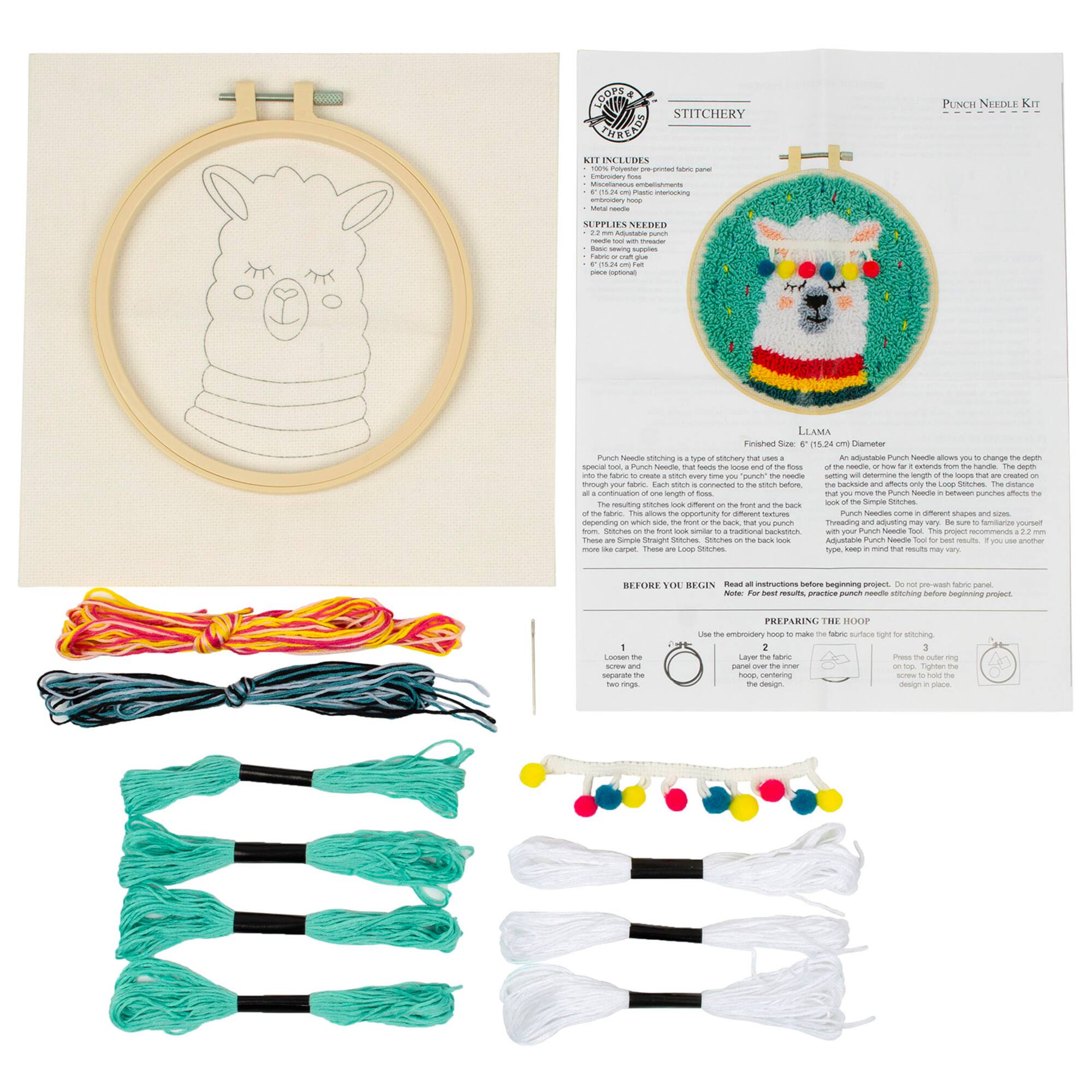 Llama Punch Needle Kit by Loops & Threads®